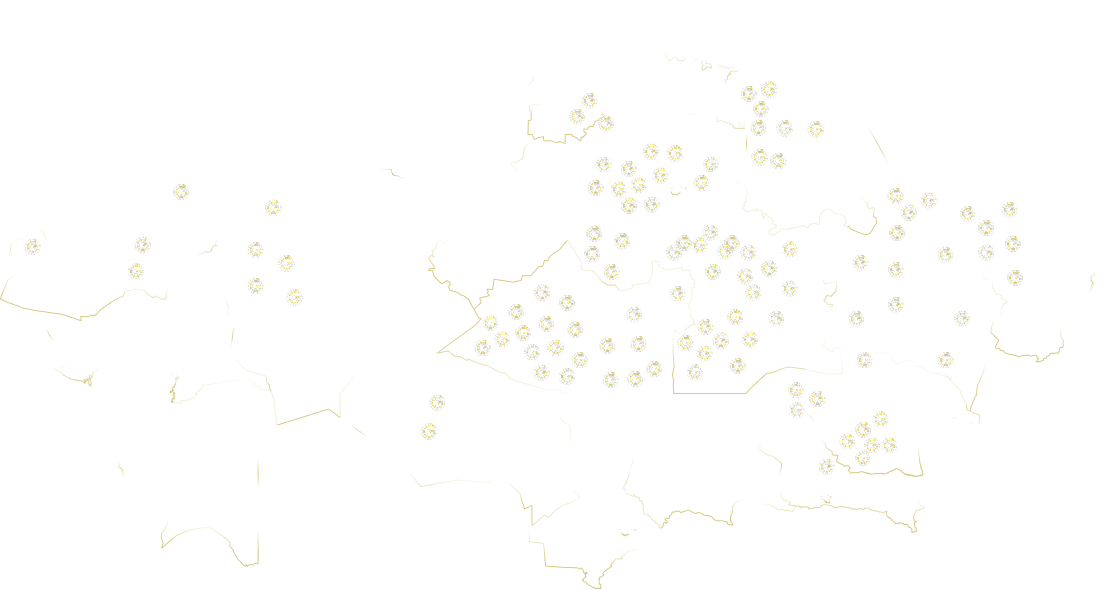 Карта компаний которым мы успешно провели автоматизацию