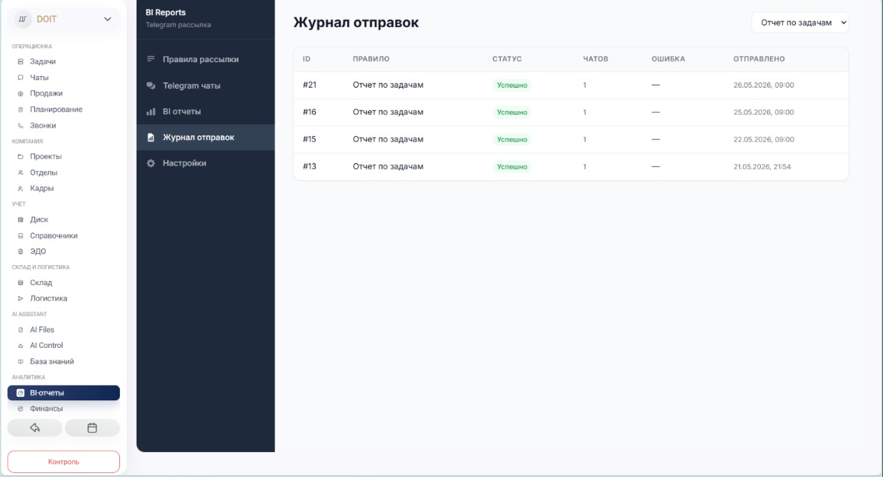 Разные получатели